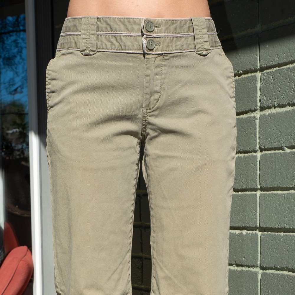 Gap Wide Leg Khaki Trousers